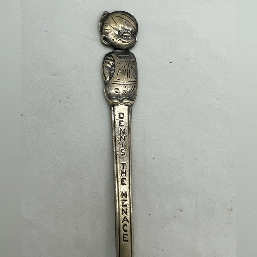 Vintage 1961 Dennis The Menance Old Company Plate Children’s 6” Cereal Spoon
